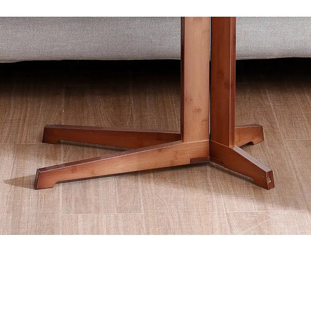 Bamboo Side Table for Sofa Living Room Bedroom or Bedside Nightstand - Furniture > Office