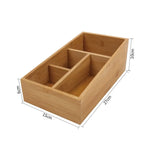 Bamboo Storage Box with 4 Slots - Furniture > Office > Storage Cabinets