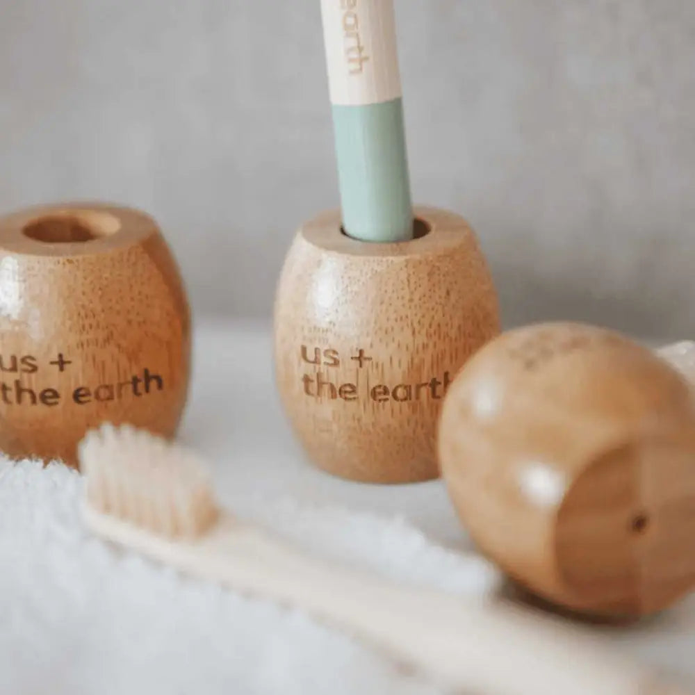 Bamboo Toothbrush Stand - Home & Garden > Bathroom Accessories > Toothbrush Holders