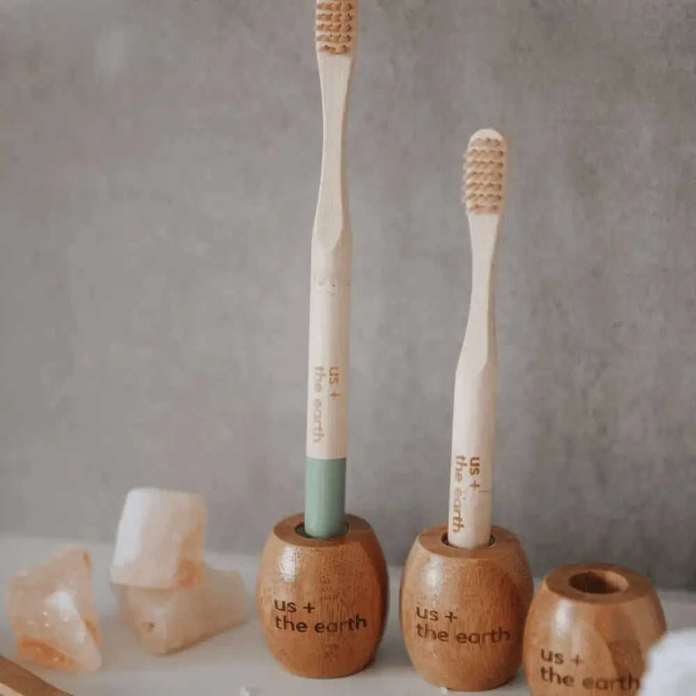 Bamboo Toothbrush Stand - Home & Garden > Bathroom Accessories > Toothbrush Holders