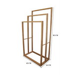 Bamboo Towel Bar Holder Rack 3-Tier Freestanding for Bathroom and Bedroom - Furniture > Bathroom