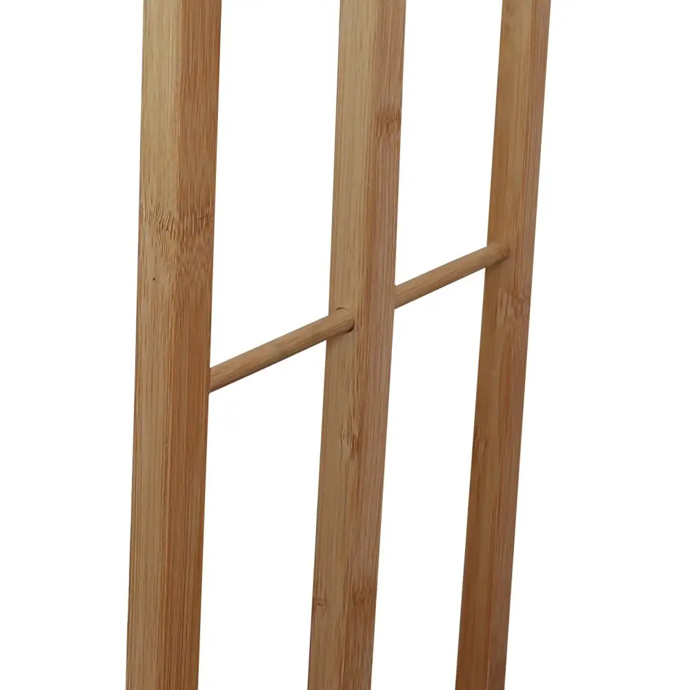 Bamboo Towel Bar Holder Rack 3-Tier Freestanding for Bathroom and Bedroom - Furniture > Bathroom