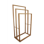 Bamboo Towel Bar Holder Rack 3-Tier Freestanding for Bathroom and Bedroom - Furniture > Bathroom