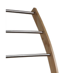 Bamboo Towel Bar Metal Holder Rack 3-Tier Freestanding and Bottom shelf for Bathroom - Furniture > Bathroom