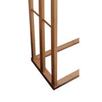 Bamboo Towel Bar Metal Holder Rack 3-Tier Freestanding for Bathroom and Bedroom - Furniture > Bathroom