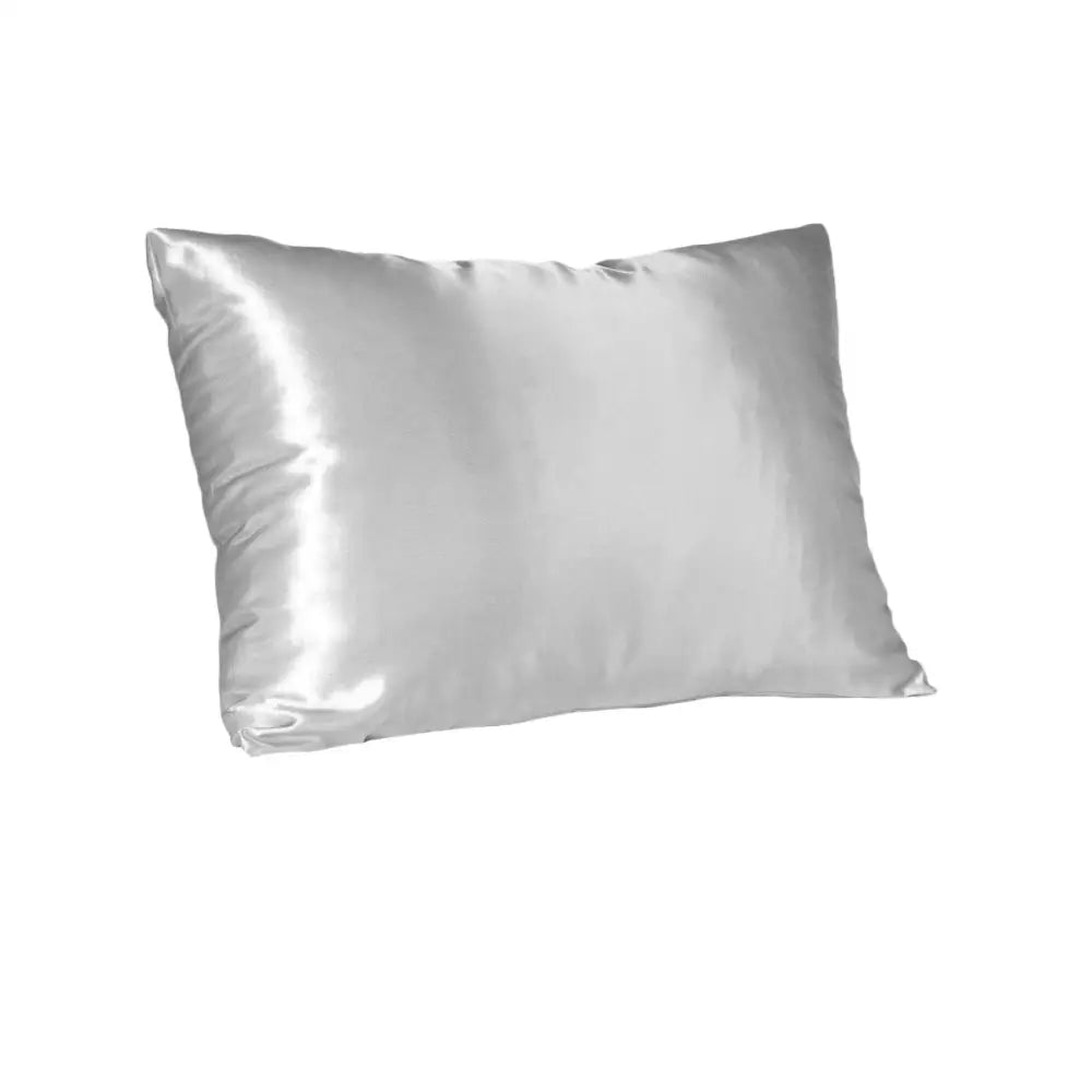 Bambury Satin Standard Pillowcase Silver - Home & Garden > Bedding