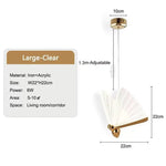BAMDECOR LED Modern Bedroom Bedside Creative Butterfly Hanging Chandelier Light Fixtures for Stairs Nordic Decoration