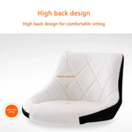 Bar Stools Kitchen Bar Stool Leather Barstools Swivel Gas Lift Counter Chairs x2 BS8403 White - Furniture > Bar Stools