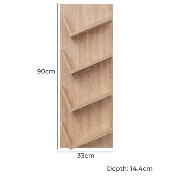 BARCELONA DISPLAY SHELF - NATURAL OAK - Furniture > Living Room