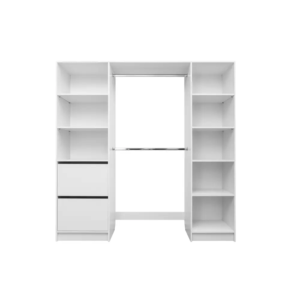 BASEL 2M WALK IN WARDROBE KIT - CLASSIC - Home & Garden > Storage > Clothing & Wardrobe Storage
