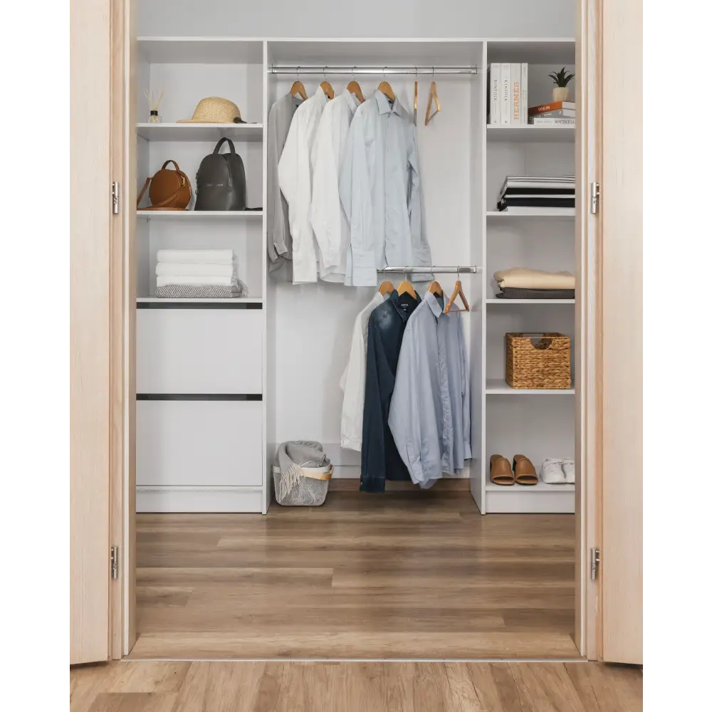 BASEL 2M WALK IN WARDROBE KIT - CLASSIC - Home & Garden > Storage > Clothing & Wardrobe Storage