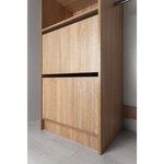 BASEL 2M WALK IN WARDROBE KIT - CLASSIC - NATURAL OAK - Home & Garden > Storage > Clothing & Wardrobe Storage