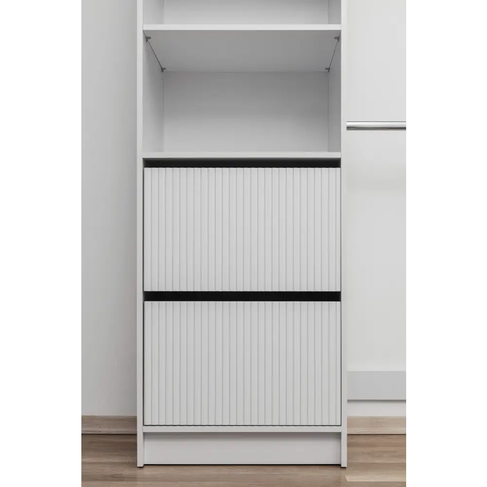 BASEL 2M WALK IN WARDROBE KIT - FLUTED - Home & Garden > Storage > Clothing & Wardrobe Storage