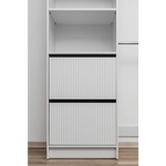 BASEL 2M WALK IN WARDROBE KIT - FLUTED - Home & Garden > Storage > Clothing & Wardrobe Storage