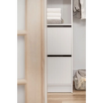 BASEL 2M WALK IN WARDROBE KIT - FLUTED - Home & Garden > Storage > Clothing & Wardrobe Storage