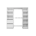 BASEL 2M WALK IN WARDROBE KIT - FLUTED - Home & Garden > Storage > Clothing & Wardrobe Storage