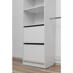 BASEL 2M WALK IN WARDROBE KIT - FLUTED - Home & Garden > Storage > Clothing & Wardrobe Storage