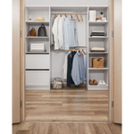 BASEL 2M WALK IN WARDROBE KIT - HAMPTONS - Home & Garden > Storage > Clothing & Wardrobe Storage