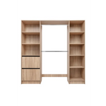 BASEL 2M WALK IN WARDROBE KIT - SLIM SHAKER - NATURAL OAK - Home & Garden > Storage > Clothing & Wardrobe Storage