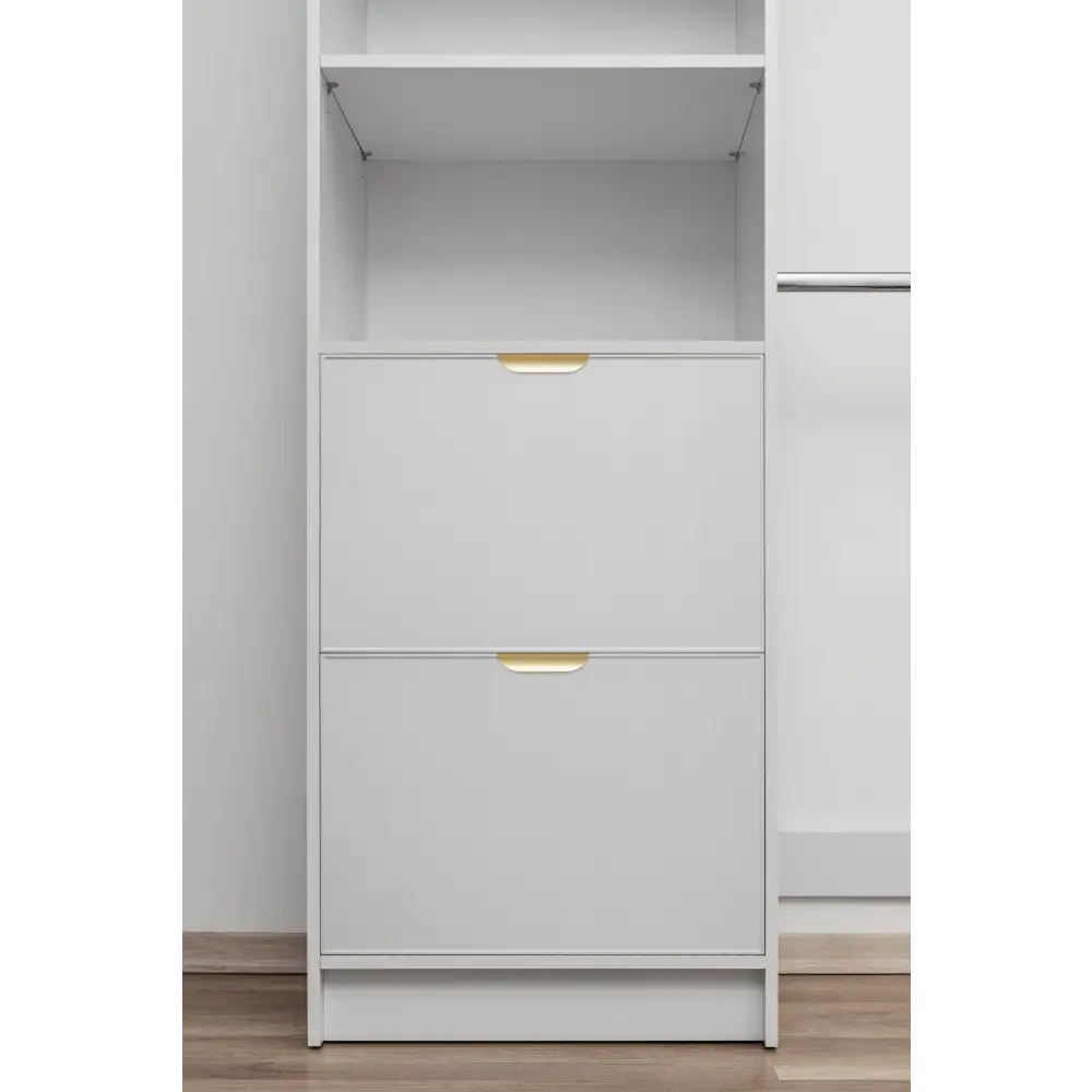 BASEL WALK IN WARDROBE KIT - WHITE - SLIM - PULL BRASS - Home & Garden > Storage > Clothing & Wardrobe Storage