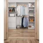 BASEL WALK IN WARDROBE KIT - WHITE - SLIM - ROUND BRASS - Home & Garden > Storage > Clothing & Wardrobe Storage