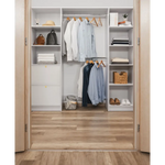 BASEL WALK IN WARDROBE KIT - WHITE - SLIM - ROUND BRASS - Home & Garden > Storage > Clothing & Wardrobe Storage