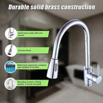 Basin Mixer Pull-Down Tap Faucet -Kitchen Laundry Bathroom Sink - Furniture > Bathroom > Tap & Sink Accessories