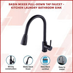 Basin Mixer Pull-Down Tap Faucet -Kitchen Laundry Bathroom Sink - Furniture > Bathroom > Tap & Sink Accessories