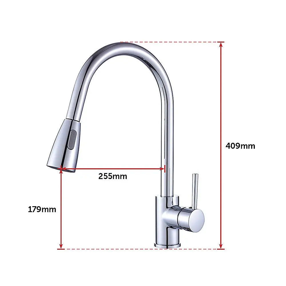 Basin Mixer Pull-Down Tap Faucet -Kitchen Laundry Bathroom Sink - Furniture > Bathroom > Tap & Sink Accessories