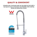 Basin Mixer Pull-Out Kitchen Tap Faucet Laundry Sink - Furniture > Bathroom > Tap & Sink Accessories