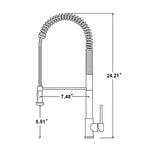 Basin Mixer Pull-Out Kitchen Tap Faucet Laundry Sink - Furniture > Bathroom > Tap & Sink Accessories