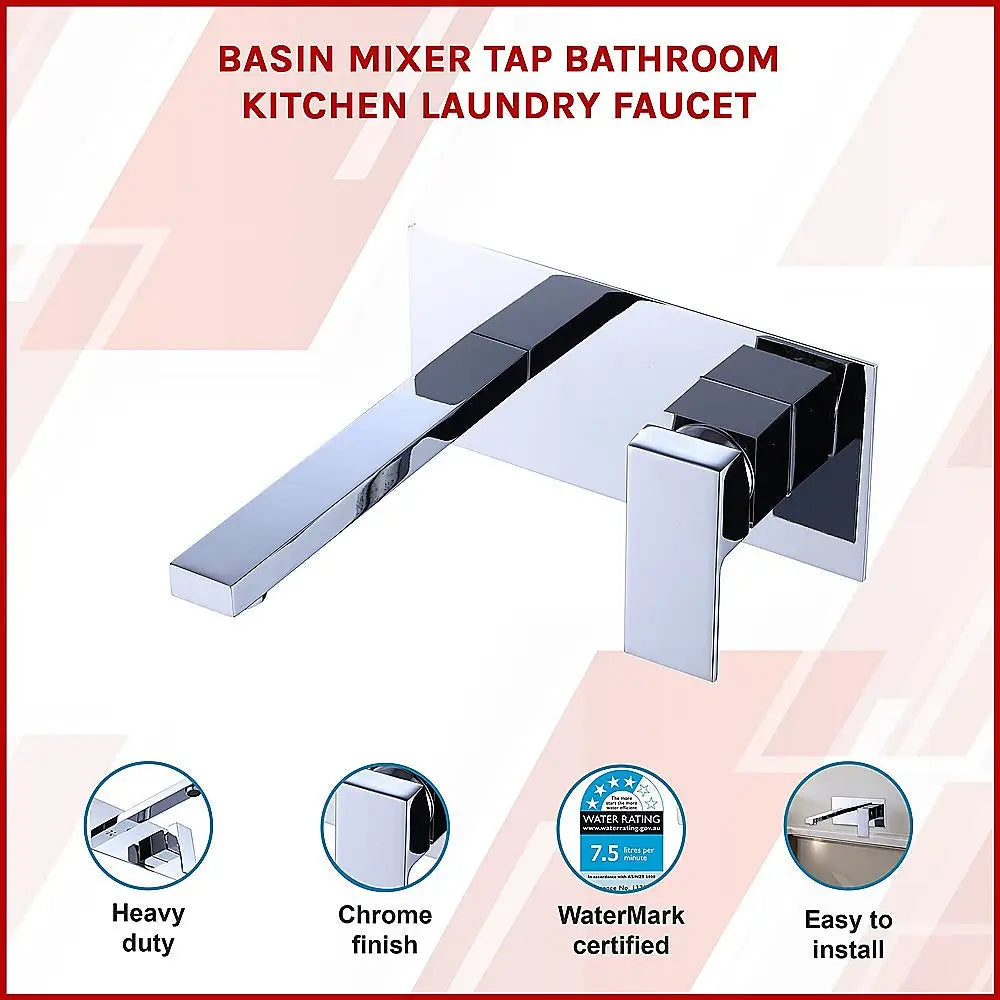 Basin Mixer Tap Bathroom Kitchen Laundry Faucet - Furniture > Bathroom > Tap & Sink Accessories
