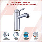 Basin Mixer Tap Faucet -Kitchen Laundry Bathroom Sink - Furniture > Bathroom > Tap & Sink Accessories