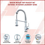 Basin Mixer Tap Faucet w/Extend -Kitchen Laundry Sink - Furniture > Bathroom > Tap & Sink Accessories