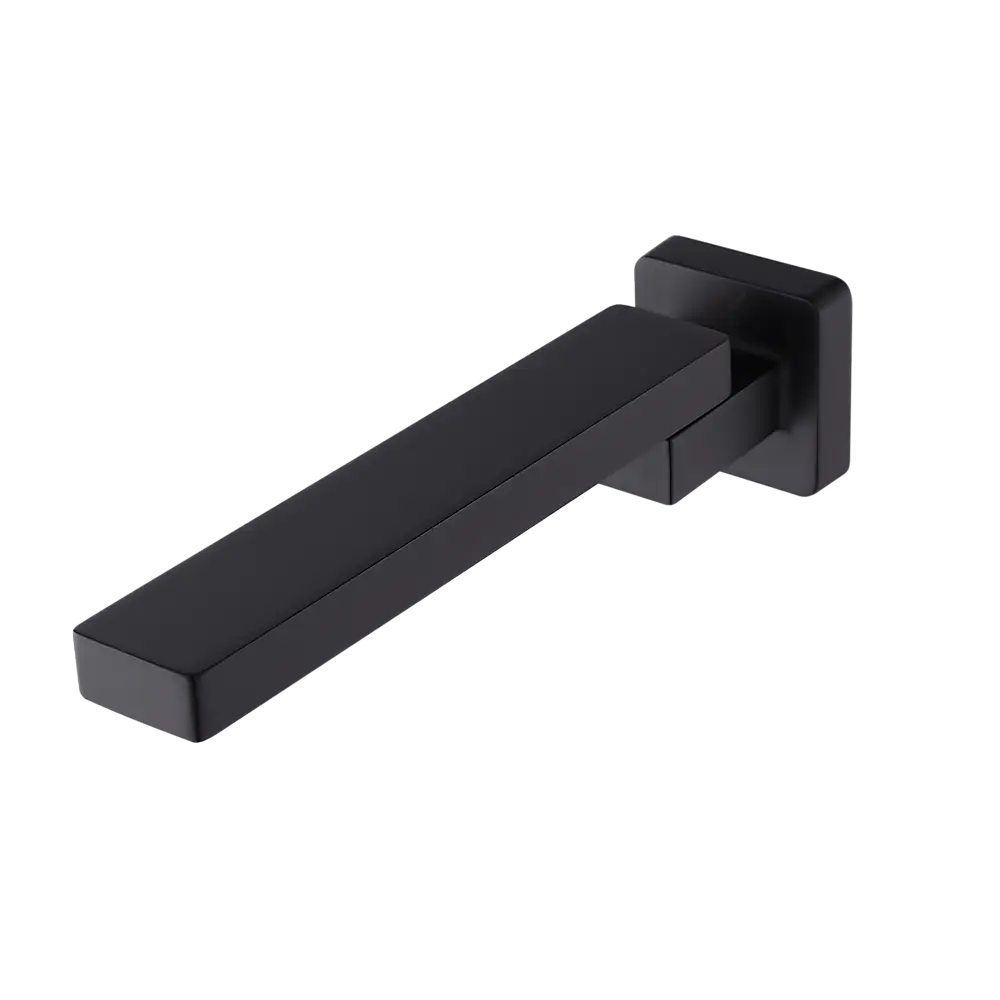 Bath In Wall Swivel Spout in Matte Black - Furniture > Bathroom > Bathtubs