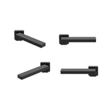Bath In Wall Swivel Spout in Matte Black - Furniture > Bathroom > Bathtubs