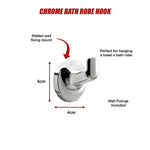 Bathroom Accessories Set 6 Piece Pack Chrome Wall Mounted Easy Fittings - Home & Garden > DIY > Kitchen & Bathroom DIY
