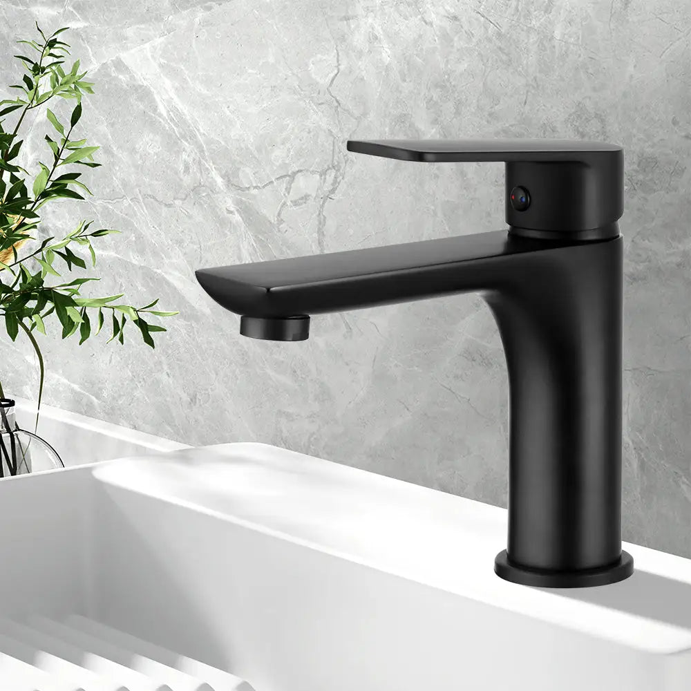 Bathroom Basin Mixer Tap Brass Faucet Vanity Laundry Sink Black - Home & Garden > Bathroom Accessories > Shower