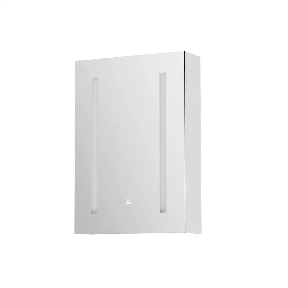 Bathroom Mirror Wall Cabinet LED Light Medicine Makeup Storage Shelves Organiser - Health & Beauty > Cosmetic Storage >