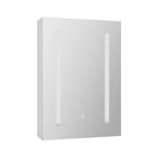 Bathroom Mirror Wall Cabinet LED Light Medicine Makeup Storage Shelves Organiser - Health & Beauty > Cosmetic Storage >