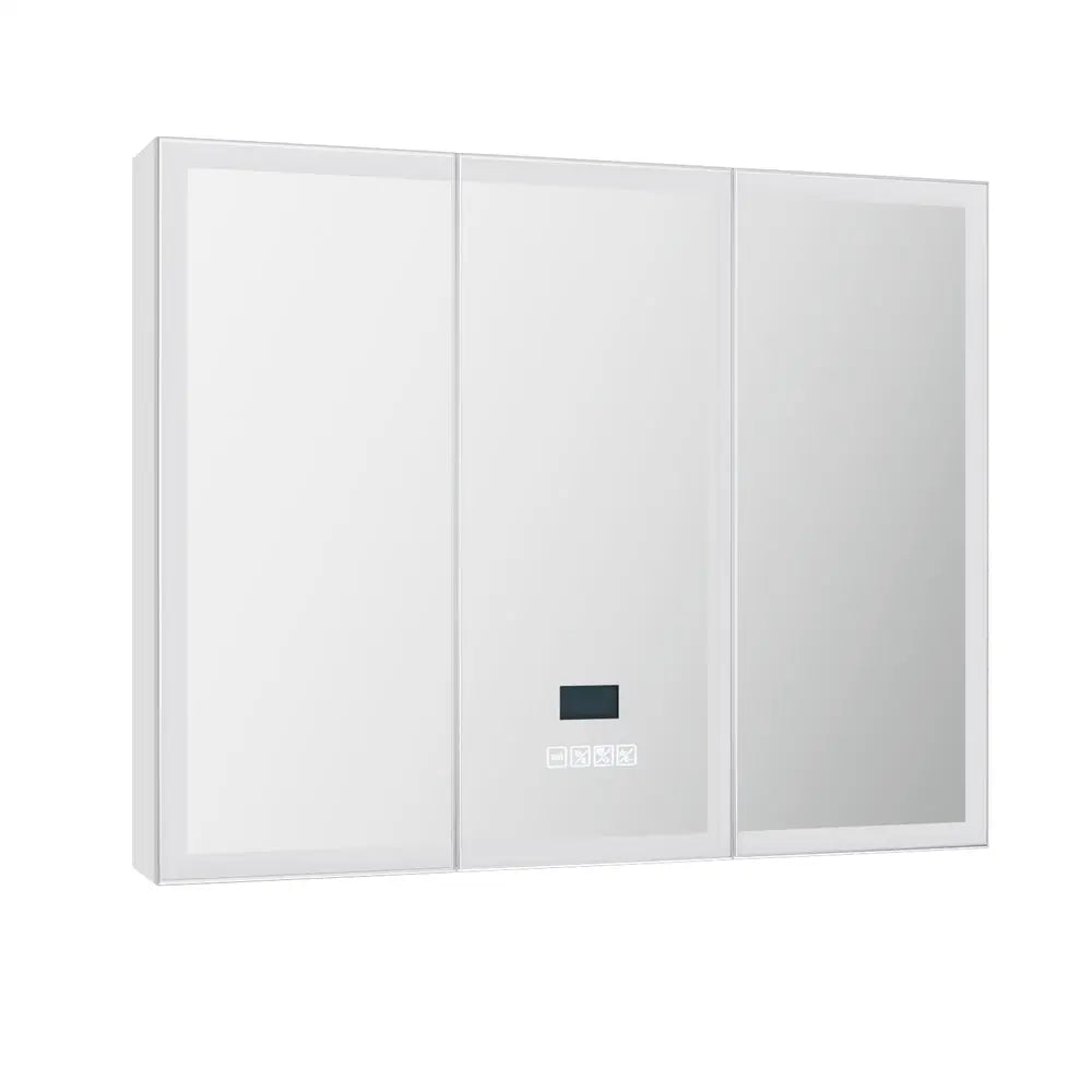 Bathroom Mirror Wall Cabinet LED Light Vanity Shaving Medicine Storage Organiser - Furniture > Bathroom > Bathroom