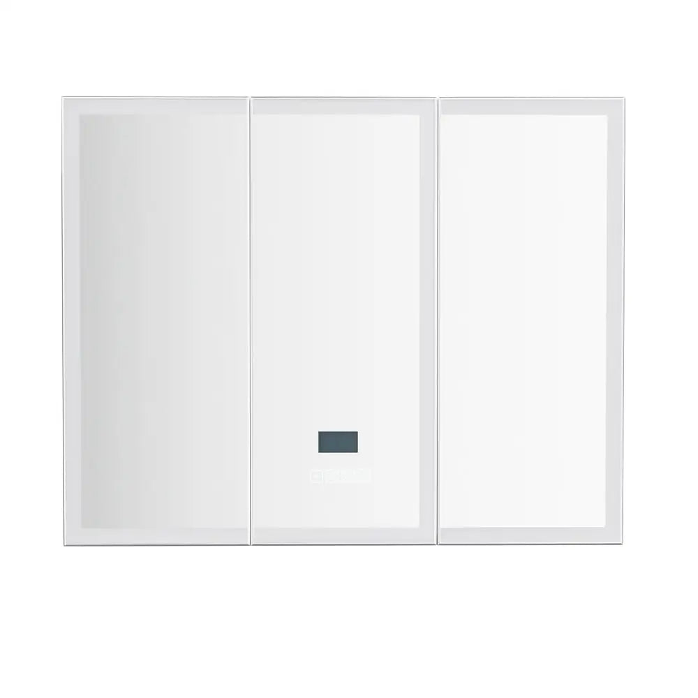 Bathroom Mirror Wall Cabinet LED Light Vanity Shaving Medicine Storage Organiser - Furniture > Bathroom > Bathroom