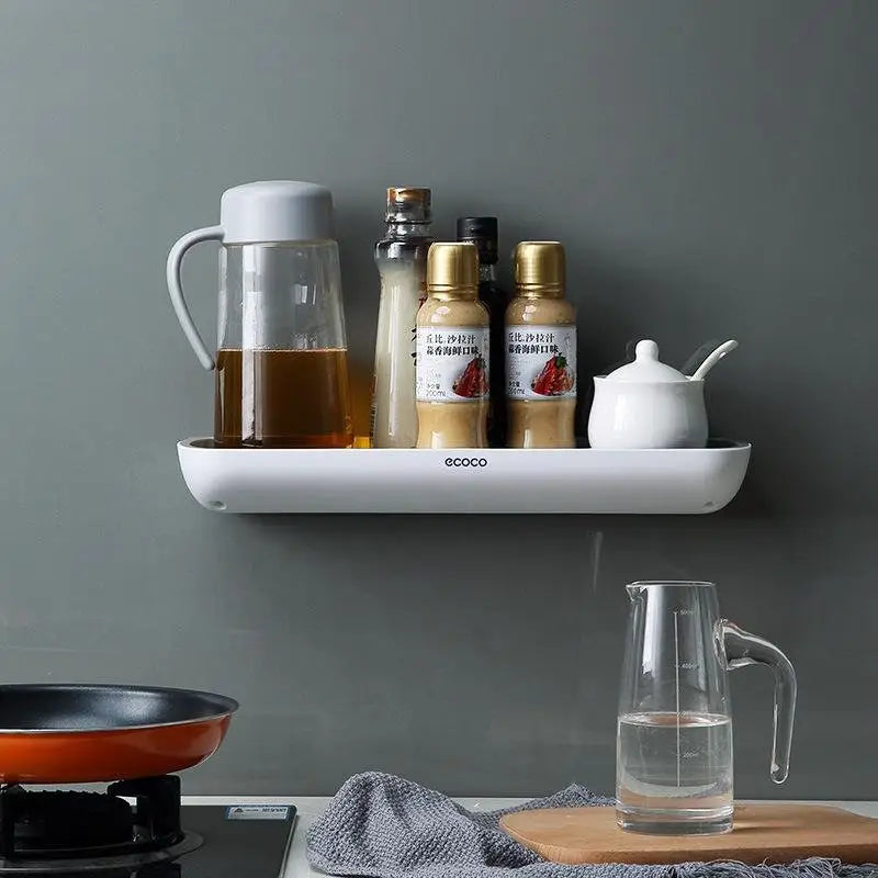 Bathroom Shelves Organizer Wall Mount Home Towel shelf Shampoo Rack With Towel Bar Storage Rack Bathroom Accessories
