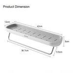 Bathroom Shelves Organizer Wall Mount Home Towel shelf Shampoo Rack With Towel Bar Storage Rack Bathroom Accessories