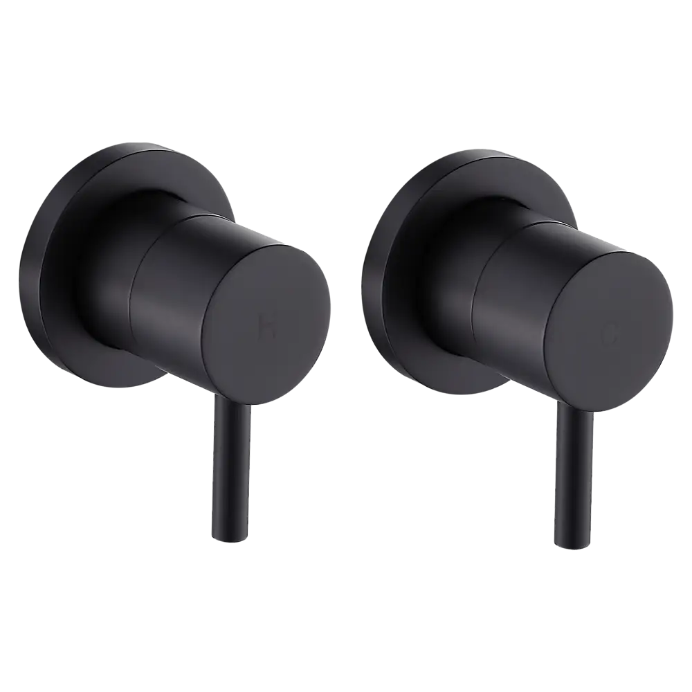 Bathroom Shower Bath Hot and Cold Mixer WATERMARK Certified in Black - Furniture > Bathroom > Tap & Sink Accessories