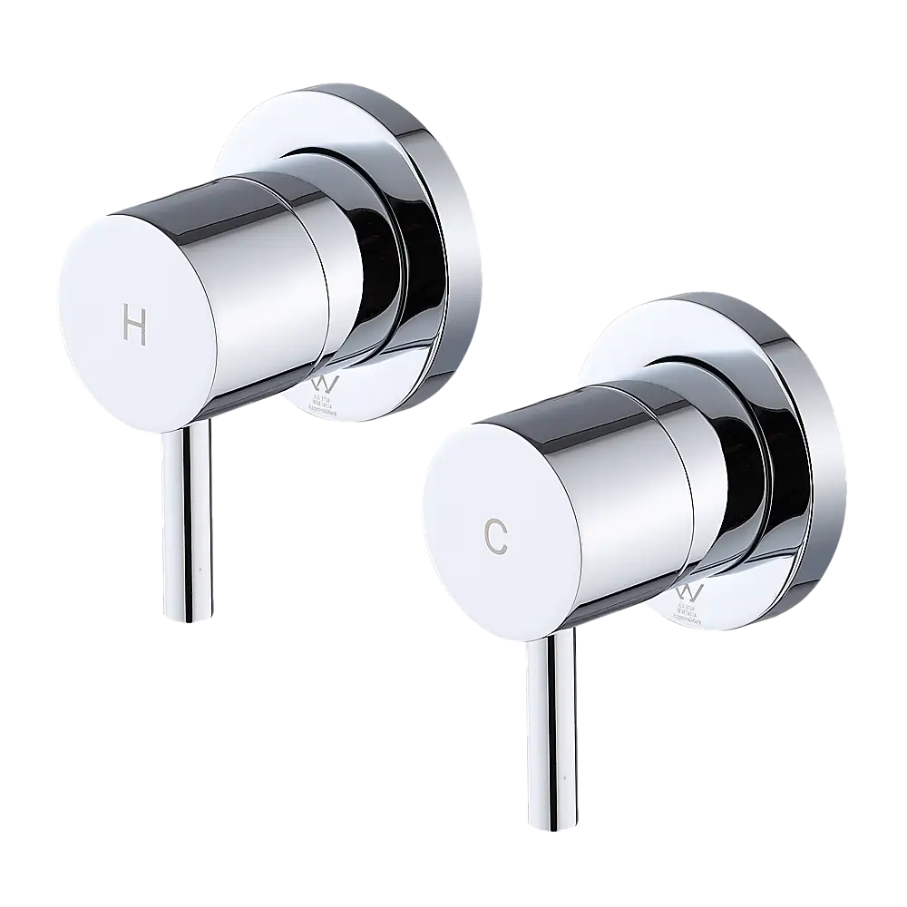 Bathroom Shower Bath Hot and Cold Mixer WATERMARK Certified in Chrome - Furniture > Bathroom > Tap & Sink Accessories