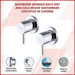 Bathroom Shower Bath Hot and Cold Mixer WATERMARK Certified in Chrome - Furniture > Bathroom > Tap & Sink Accessories