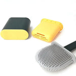 Bathroom Silicone Bristle Toilet Brush Creative Cleaning Flex Revolutionary - Home & Garden > Bathroom Accessories >