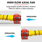 Baumr-AG 200mm (8 inch) Portable Axial Air Mover Blower Fan with 10m Ventilation Duct - Appliances > Appliances Others