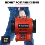 Baumr-AG 200mm (8 inch) Portable Axial Air Mover Blower Fan with 10m Ventilation Duct - Appliances > Appliances Others
